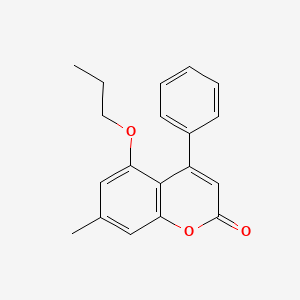 7-Methyl-4-phenyl-5-propoxy-chromen-2-one