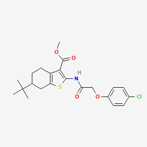 Methyl 6-tert-butyl-2-{[(4-chlorophenoxy)acetyl]amino}-4,5,6,7-tetrahydro-1-benzothiophene-3-carboxylate