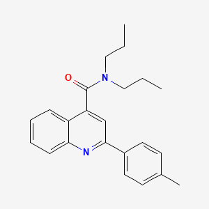 molecular formula C23H26N2O B11661160 2-(4-methylphenyl)-N,N-dipropylquinoline-4-carboxamide 