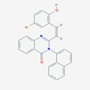 2-[(Z)-2-(5-bromo-2-hydroxyphenyl)ethenyl]-3-(naphthalen-1-yl)quinazolin-4(3H)-one