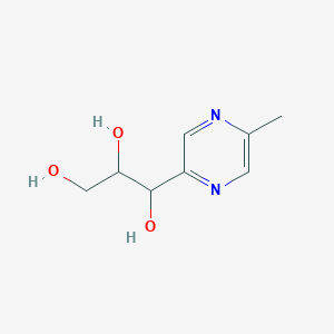 molecular formula C8H12N2O3 B1166125 1-(5-Methylpyrazin-2-yl)propane-1,2,3-triol CAS No. 104670-27-1