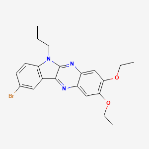 9-bromo-2,3-diethoxy-6-propyl-6H-indolo[2,3-b]quinoxaline