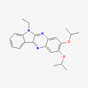 molecular formula C22H25N3O2 B11661291 6-ethyl-2,3-bis(propan-2-yloxy)-6H-indolo[2,3-b]quinoxaline 