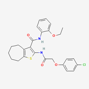 2-{[(4-chlorophenoxy)acetyl]amino}-N-(2-ethoxyphenyl)-5,6,7,8-tetrahydro-4H-cyclohepta[b]thiophene-3-carboxamide