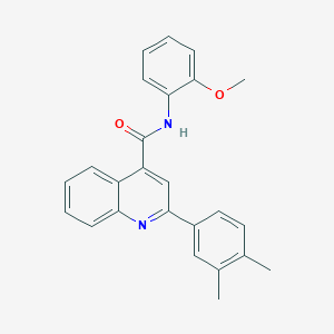 2-(3,4-dimethylphenyl)-N-(2-methoxyphenyl)quinoline-4-carboxamide