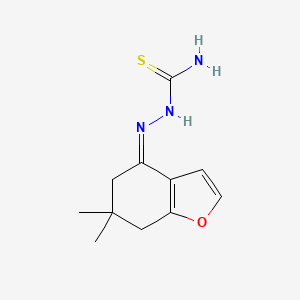 (Z)-2-(6,6-dimethyl-6,7-dihydrobenzofuran-4(5H)-ylidene)hydrazine-1-carbothioamide