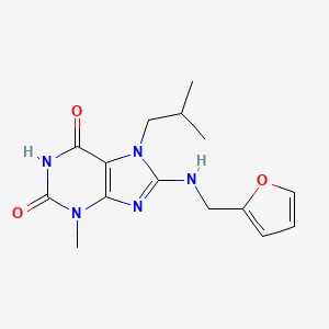 8-[(2-furylmethyl)amino]-7-isobutyl-3-methyl-3,7-dihydro-1H-purine-2,6-dione