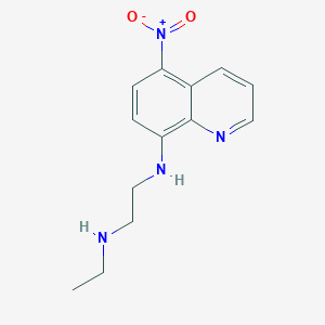 molecular formula C13H16N4O2 B11661403 N-ethyl-N'-(5-nitroquinolin-8-yl)ethane-1,2-diamine CAS No. 346459-23-2