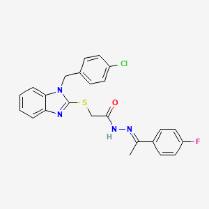 2-{[1-(4-Chlorobenzyl)-1H-benzimidazol-2-YL]sulfanyl}-N'-[(E)-1-(4-fluorophenyl)ethylidene]acetohydrazide