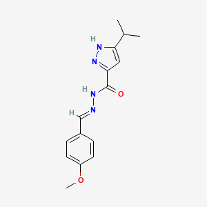 3-Isopropyl-N'-(4-methoxybenzylidene)-1H-pyrazole-5-carbohydrazide