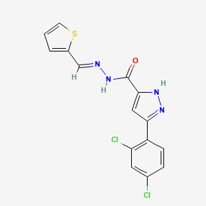 3-(2,4-Dichlorophenyl)-N'-(2-thienylmethylene)-1H-pyrazole-5-carbohydrazide