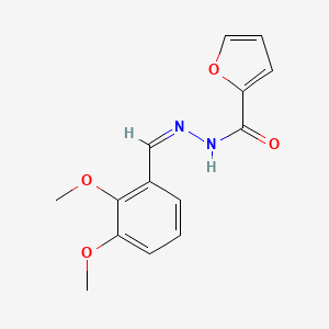 molecular formula C14H14N2O4 B11661641 N'-[(Z)-(2,3-dimethoxyphenyl)methylidene]furan-2-carbohydrazide 