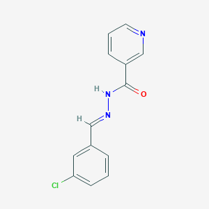 N'-[(E)-(3-chlorophenyl)methylidene]pyridine-3-carbohydrazide