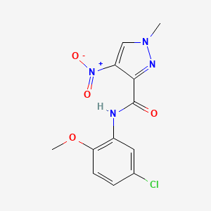 N-(5-chloro-2-methoxyphenyl)-1-methyl-4-nitro-1H-pyrazole-3-carboxamide