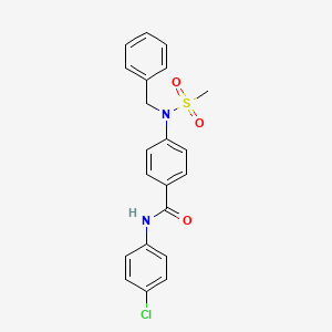 4-[benzyl(methylsulfonyl)amino]-N-(4-chlorophenyl)benzamide