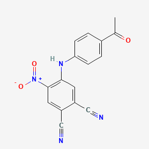 4-[(4-Acetylphenyl)amino]-5-nitrobenzene-1,2-dicarbonitrile