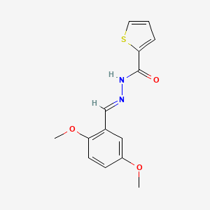 N'-[(E)-(2,5-dimethoxyphenyl)methylidene]thiophene-2-carbohydrazide