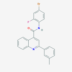 N-(4-bromo-2-fluorophenyl)-2-(3-methylphenyl)quinoline-4-carboxamide