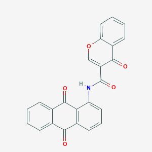 N-(9,10-dioxo-9,10-dihydroanthracen-1-yl)-4-oxo-4H-chromene-3-carboxamide