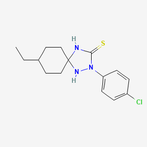 2-(4-Chlorophenyl)-8-ethyl-1,2,4-triazaspiro[4.5]decane-3-thione