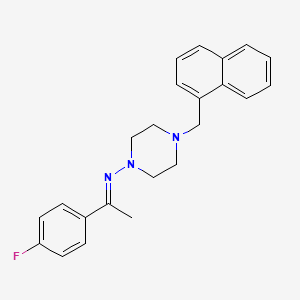 N-[(E)-1-(4-fluorophenyl)ethylidene]-4-(1-naphthylmethyl)-1-piperazinamine