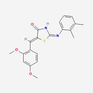 (5Z)-5-(2,4-dimethoxybenzylidene)-2-[(2,3-dimethylphenyl)amino]-1,3-thiazol-4(5H)-one