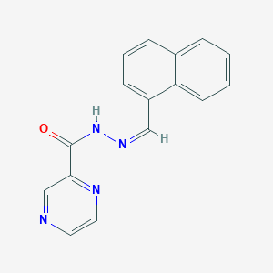 N'-[(Z)-naphthalen-1-ylmethylidene]pyrazine-2-carbohydrazide