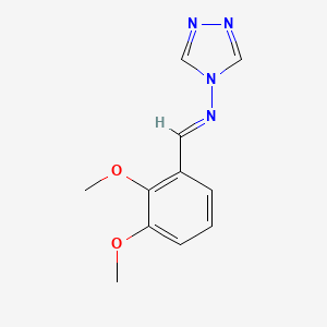 N-[(E)-(2,3-dimethoxyphenyl)methylidene]-4H-1,2,4-triazol-4-amine