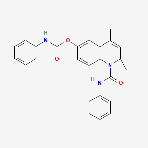 2,2,4-Trimethyl-1-(phenylcarbamoyl)-1,2-dihydroquinolin-6-yl phenylcarbamate