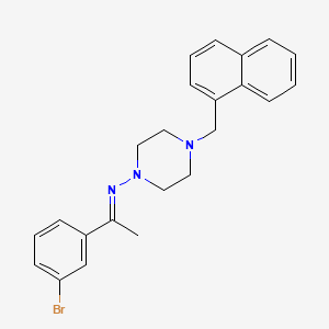 N-[(E)-1-(3-bromophenyl)ethylidene]-4-(1-naphthylmethyl)-1-piperazinamine