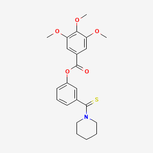 3-(Piperidin-1-ylcarbonothioyl)phenyl 3,4,5-trimethoxybenzoate