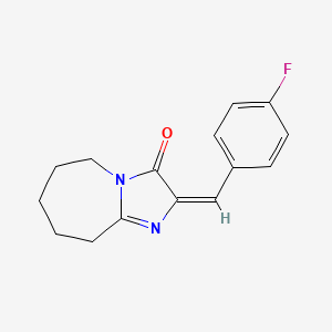 (2E)-2-(4-fluorobenzylidene)-2,5,6,7,8,9-hexahydro-3H-imidazo[1,2-a]azepin-3-one