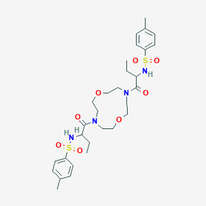 N,N'-[1,7-dioxa-4,10-diazacyclododecane-4,10-diylbis(1-oxobutane-1,2-diyl)]bis(4-methylbenzenesulfonamide)