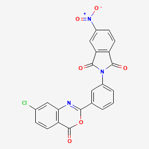 2-[3-(7-chloro-4-oxo-4H-3,1-benzoxazin-2-yl)phenyl]-5-nitro-1H-isoindole-1,3(2H)-dione