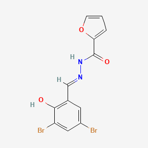 N'-[(E)-(3,5-dibromo-2-hydroxyphenyl)methylidene]furan-2-carbohydrazide