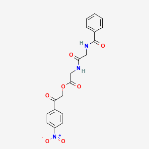 [2-(4-Nitrophenyl)-2-oxoethyl] 2-[(2-benzamidoacetyl)amino]acetate