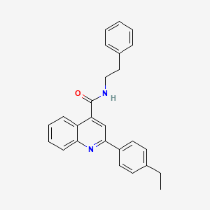 2-(4-ethylphenyl)-N-(2-phenylethyl)quinoline-4-carboxamide