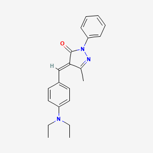 (4E)-4-[4-(diethylamino)benzylidene]-5-methyl-2-phenyl-2,4-dihydro-3H-pyrazol-3-one