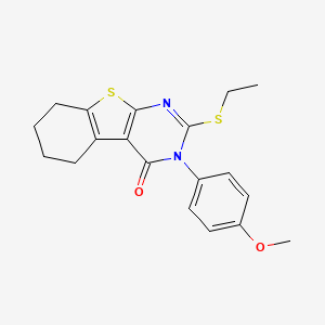 2-(ethylsulfanyl)-3-(4-methoxyphenyl)-5,6,7,8-tetrahydro[1]benzothieno[2,3-d]pyrimidin-4(3H)-one