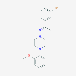 N-(1-(3-Bromophenyl)ethylidene)-4-(2-methoxyphenyl)-1-piperazinamine