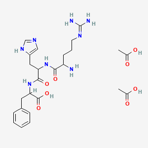 molecular formula C6F13I B1166223 H-DL-Arg-DL-His-DL-Phe-OH.2CH3CO2H CAS No. 105931-68-8