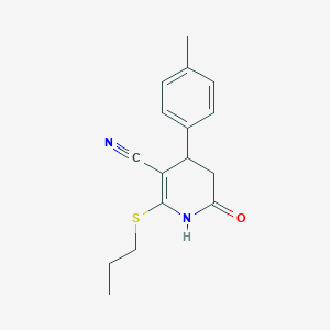 4-(4-Methylphenyl)-6-oxo-2-(propylsulfanyl)-1,4,5,6-tetrahydropyridine-3-carbonitrile