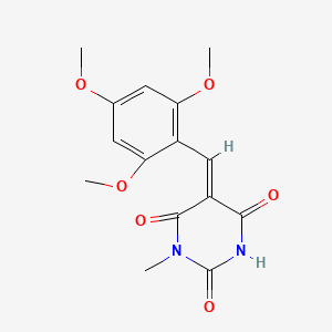 (5Z)-1-methyl-5-[(2,4,6-trimethoxyphenyl)methylidene]-1,3-diazinane-2,4,6-trione