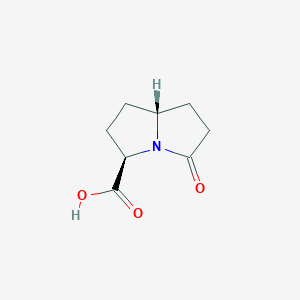 molecular formula C8H11NO3 B1166230 (3R,7AR)-5-oxohexahydro-1H-pyrrolizine-3-carboxylic acid CAS No. 106281-22-5