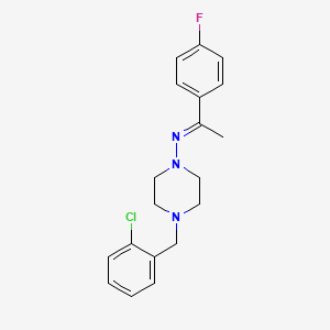 4-(2-Chlorobenzyl)-N-(1-(4-fluorophenyl)ethylidene)-1-piperazinamine