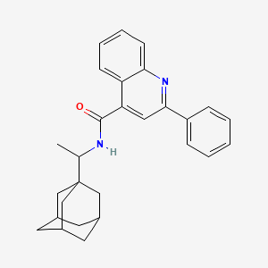 N-[1-(Adamantan-1-YL)ethyl]-2-phenylquinoline-4-carboxamide