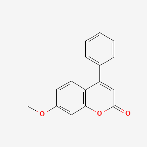 molecular formula C16H12O3 B11662436 7-methoxy-4-phenyl-2H-chromen-2-one CAS No. 2555-31-9