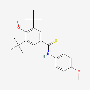 3,5-di-tert-butyl-4-hydroxy-N-(4-methoxyphenyl)benzenecarbothioamide