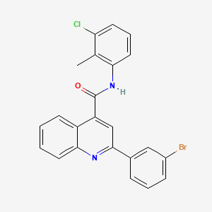 2-(3-bromophenyl)-N-(3-chloro-2-methylphenyl)quinoline-4-carboxamide