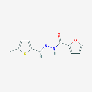 N'-[(E)-(5-methylthiophen-2-yl)methylidene]furan-2-carbohydrazide